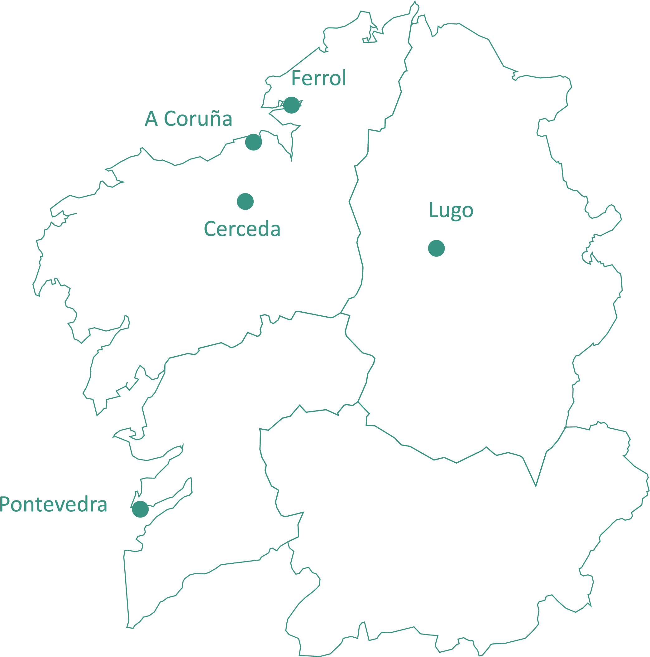 Mapa de Galicia